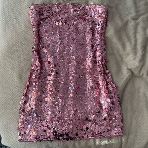 Superdown Rose Sequin Dress